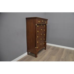 Antieke eiken empire chiffoniere ladekast