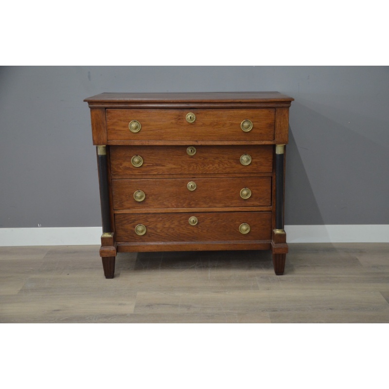 Antiek Hollandse empire Commode/ladekast