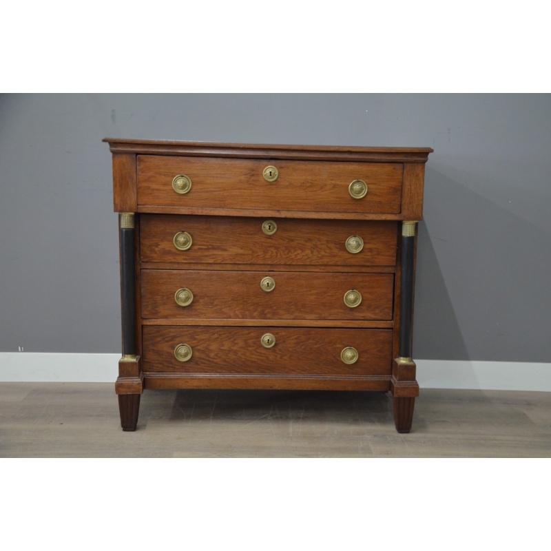 Antiek Hollandse empire Commode/ladekast