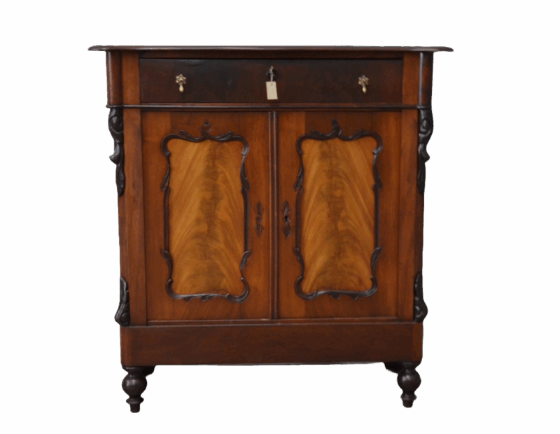 Antieke biedemeier mahonie commode