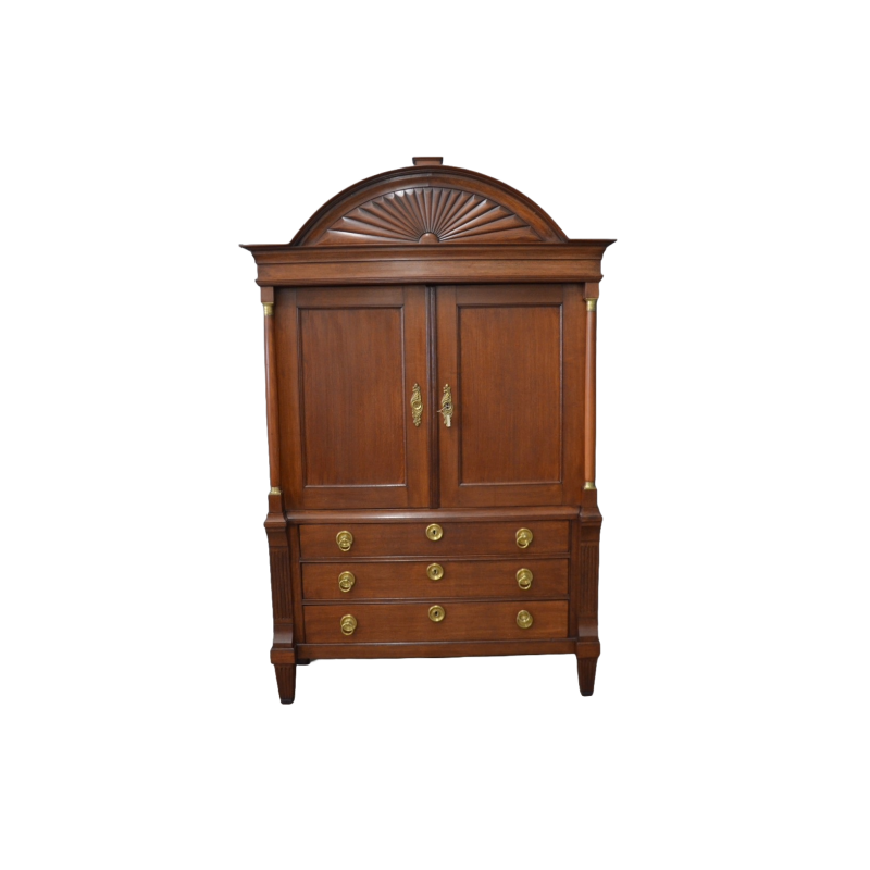 Antiek Drents kabinet met zon 230cm hoog -