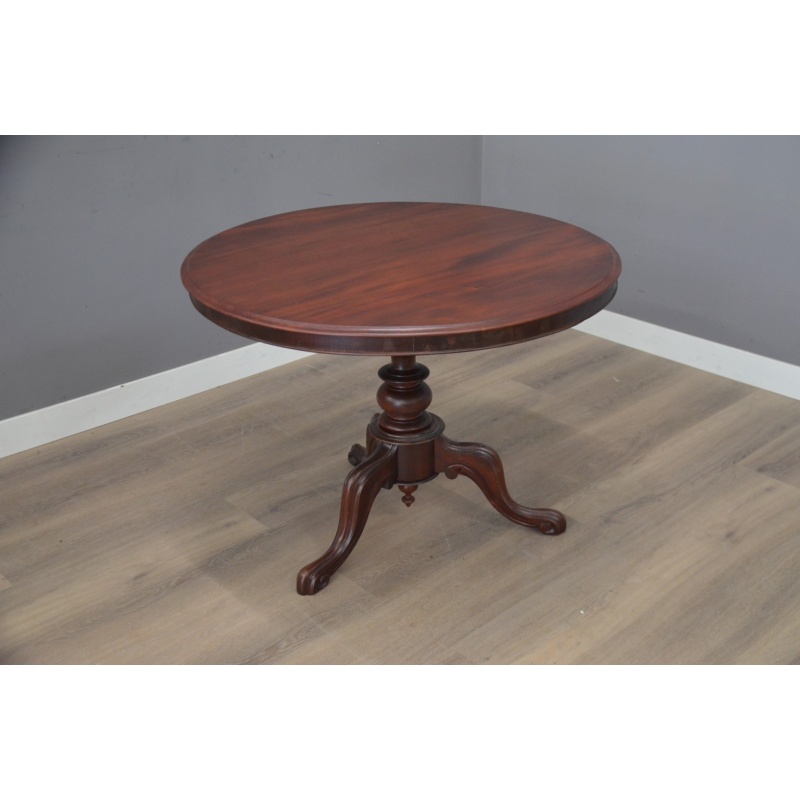antieke ronde tafel 100 cm doorsnede