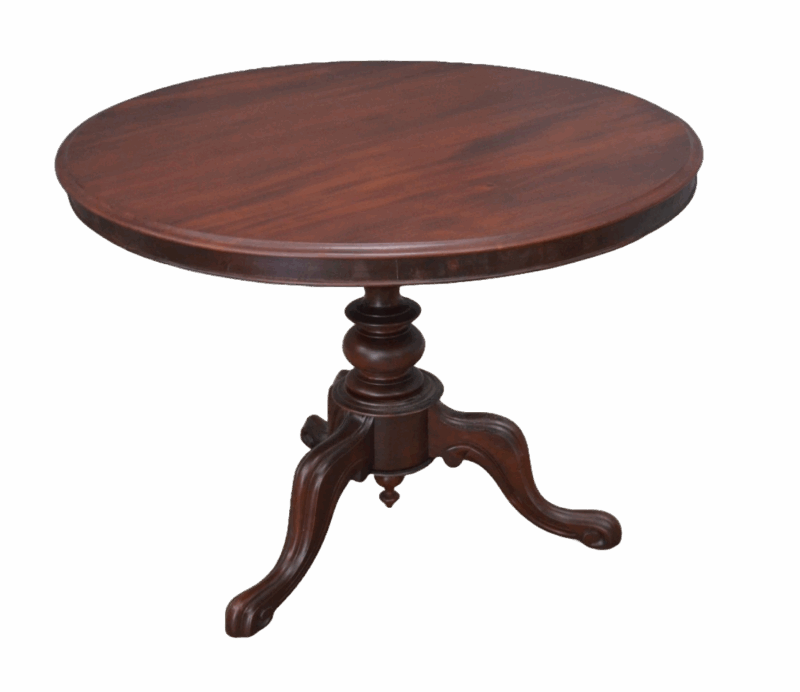 antieke ronde tafel 100 cm doorsnede