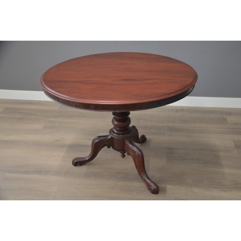 antieke ronde tafel 100 cm doorsnede